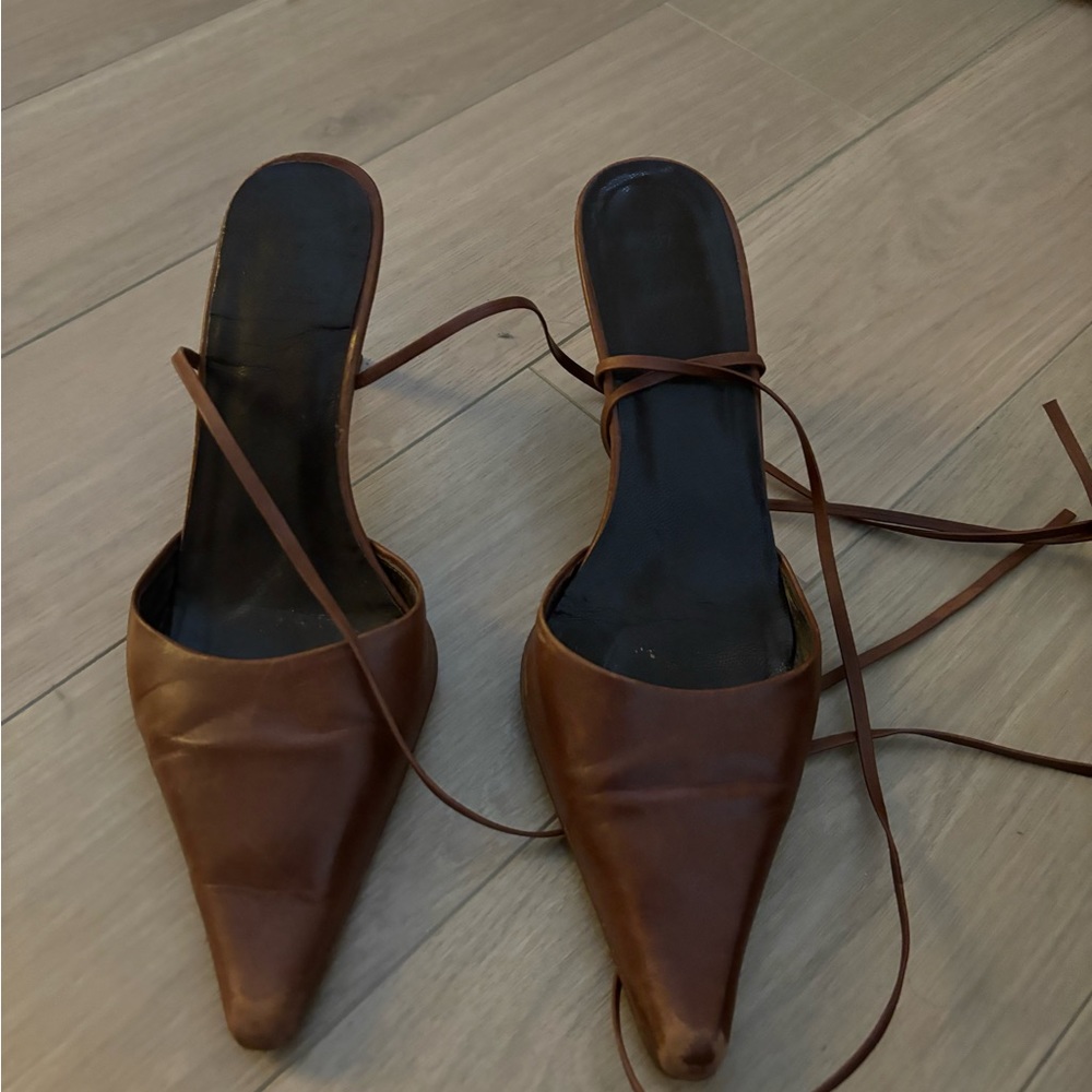 Cute brown small heel